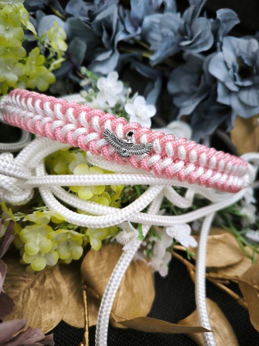 Licol Spirit Rose et Blanc 