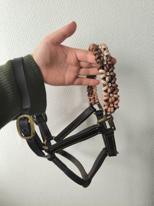 Muserolle fleurs sur licols plats 